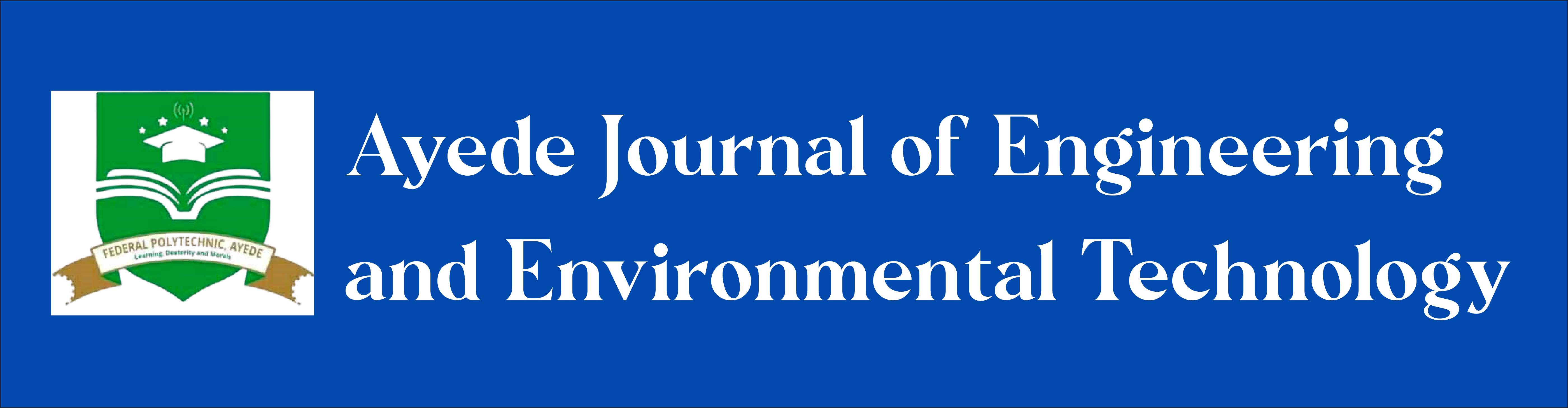 Ayede Journal of Engineering and Environmental Technology